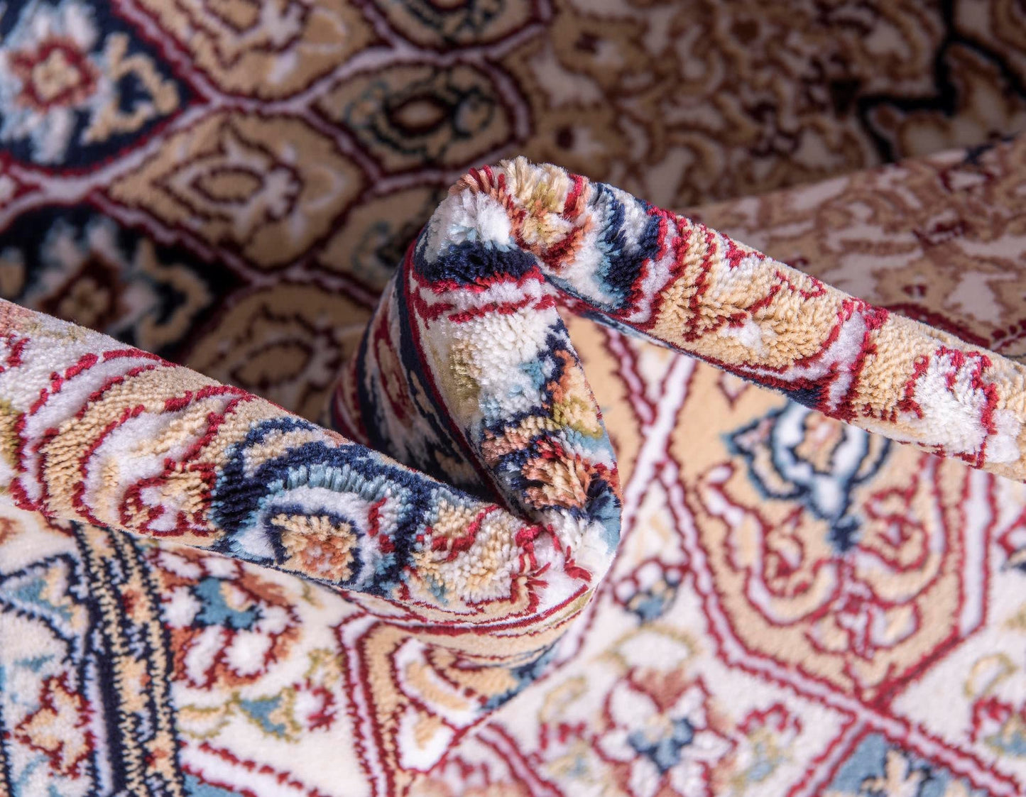 Unique Loom Narenj Collection Area Rug - Adams (10' x 13' 1" Rectangle Ivory/Burgundy)