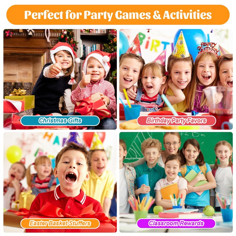 40 Packs Party Favors for Kids – 999+ PCS Animal Building Blocks, 4 Themes: Ocean Birds Insects Farm – DIY Toys for Boys Girls Ages 6-12, Goodie Bag Stuffers, Classroom Prizes, Easter Basket Stuffers