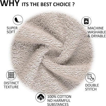Set 6 100% Set (6 Quick-Dry, Soft & High Absorbent Bath Towels Cotton Turkish Bath Towel of | Daily Use Cotton Towels