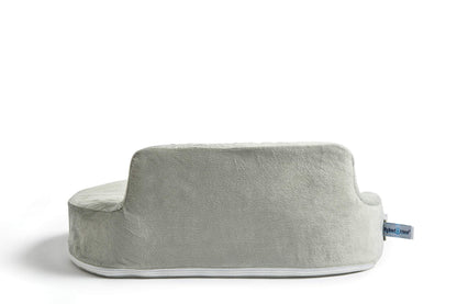 My Brest Friend Super Deluxe Nursing Pillow - Enhanced Comfort & Ergonomic Breastfeeding Pillow for Ultimate Support For Mom & Baby - Adjustable and with Handy Side Pocket, Platinum