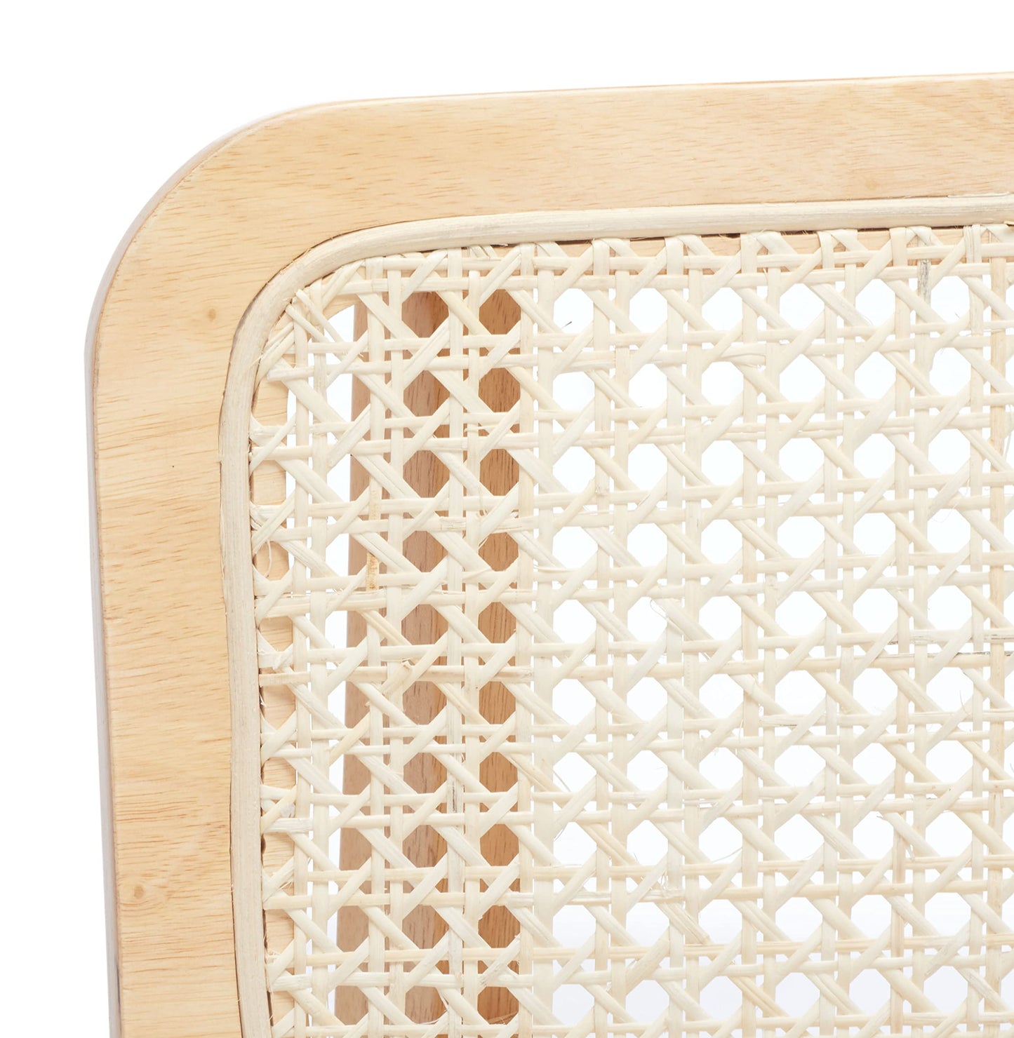 SAFAVIEH Home Collection Luz Coastal Natural Cane Rattan Dining Chair Set of 2