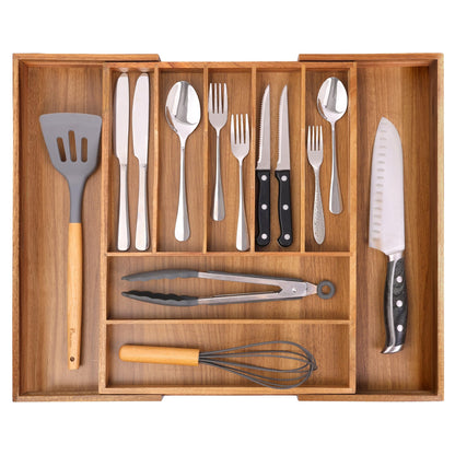 Kitchen Silverware Drawer Organizer and Storage Cabinet Utensil Rack Bathroom Counter Vanity Extra Large Big Cooking Drawer Organizers Countertop Pantry Storage Cabinet Best Kitchen Must Haves 2025