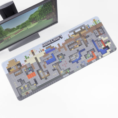 Paladone Minecraft Mining World Large Gaming Mouse Pad for Desk Keyboard Mousepad Non-Slip
