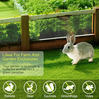 24 Rifny 16.5 Inch 80 0.6 Inch Chicken Wire Fencing, x Feet Chicken Wire Mesh Roll for Garden Plants, Mesh Hexagonal