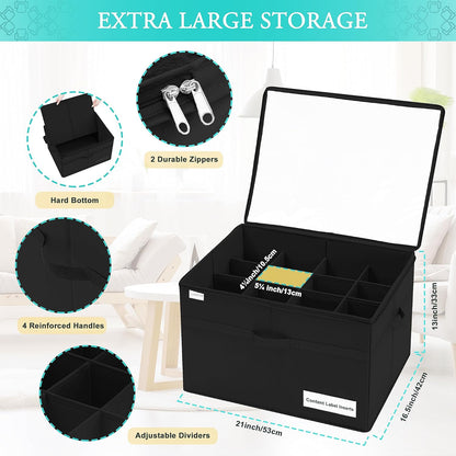 16 Closet, Luvhomee Shoe Storage Organizer, Fits Pairs, Large Shoe Organizer Box for Clear Foldable Shoes Containers