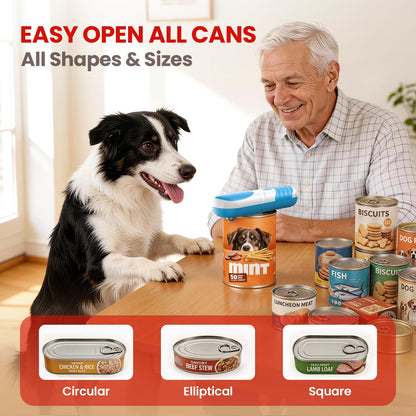One Touch Electric Can Opener Automatic Can Opener for Seniors, Rechargeable Smooth Edge Can Opener with Magnetic Cover Catch, Food Safe Kitchen Gadget for Arthritis Hands