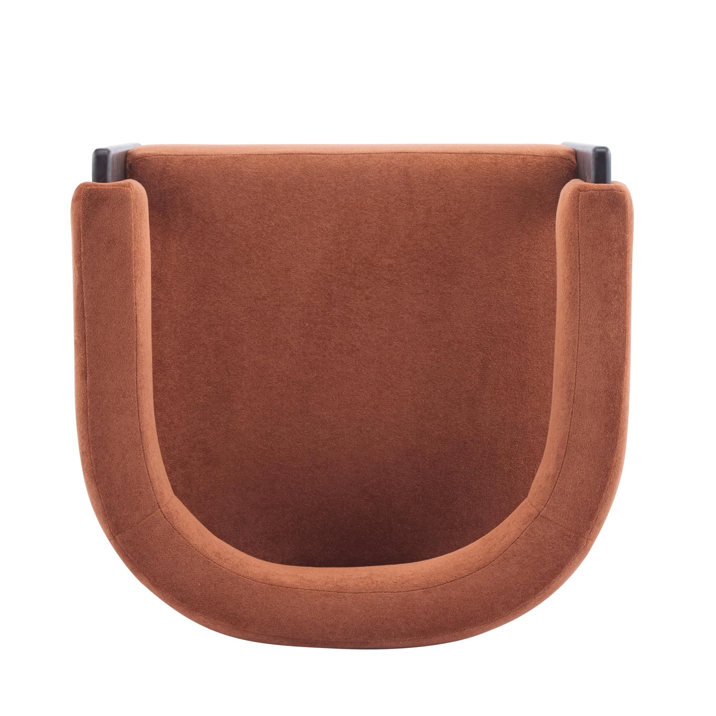 Christopher Knight Home Nettie Modern Accent Chair for Living Room, Velvet Fabric Single Lounge Sofa Chair with Wooden Frame, Comfy Reading Chair for Bedroom, Lounge Armchair with Cushion,Burnt Orange