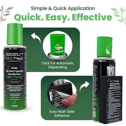 Air Freshener for HVAC System, Commercial, Residential & Cars| Made with Thyme extract, natural Plant based product Now available in a Concentrated Formula for maximum effectiveness (PACK 1)