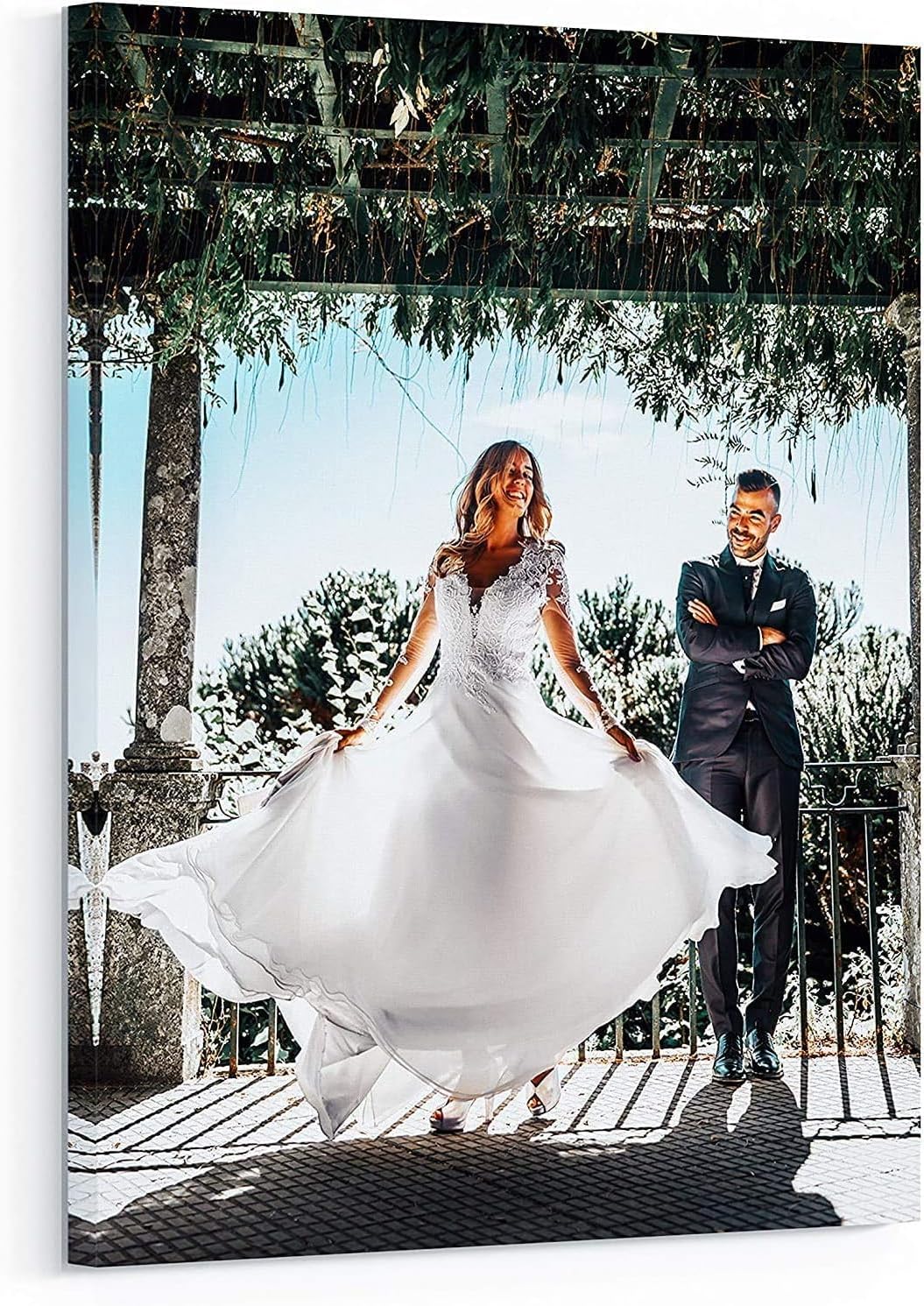 P&L ART Personalized Canvas Prints - Transform Your Photos into Stunning Wall Art | Framed 8x10