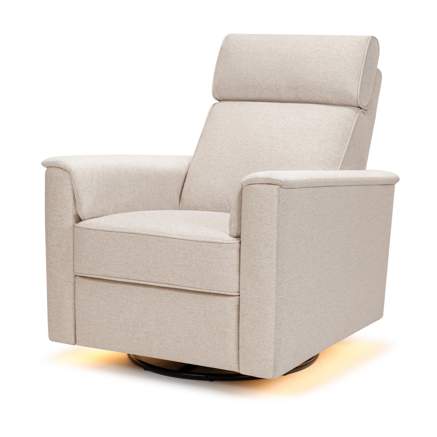 Namesake Willa Pro Power Recliner and Swivel Glider in Performance Beach Eco-Weave, Built-in USB Charging Port, Adjustable Headrest and Lumbar Support | Greenguard Gold and CertiPUR-US® Certified