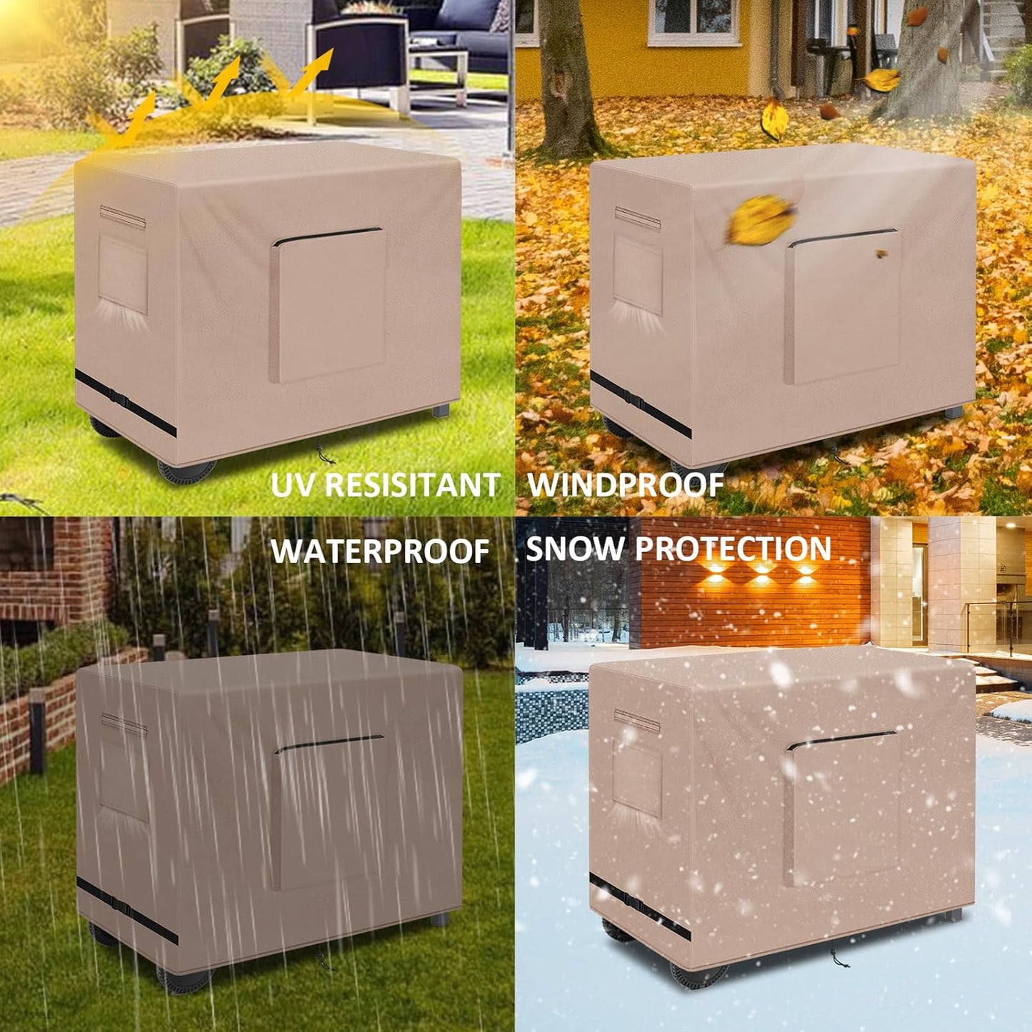 PC3401S PC3401B, 52 inch Cart-52 22 36 Inch, Kovshuiwe Outdoor Dining Cart Cover - Heavy Duty Waterproof Cover