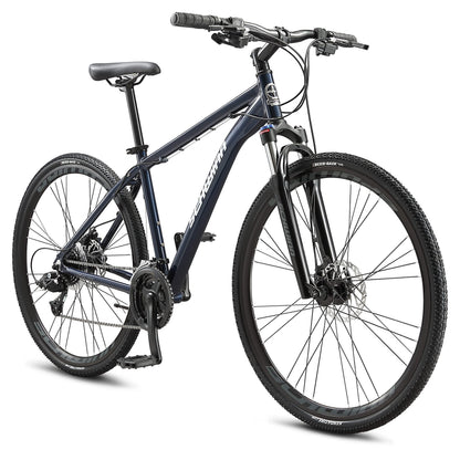 Schwinn GTX 4 Hybrid Bike, 700c Mens and Womens Bike, 24-Speed Hybrid Bicycle, Aluminum Dual-Sport Frame, Suspension Fork, Mechanical Disc Brakes, Adult Bicycle