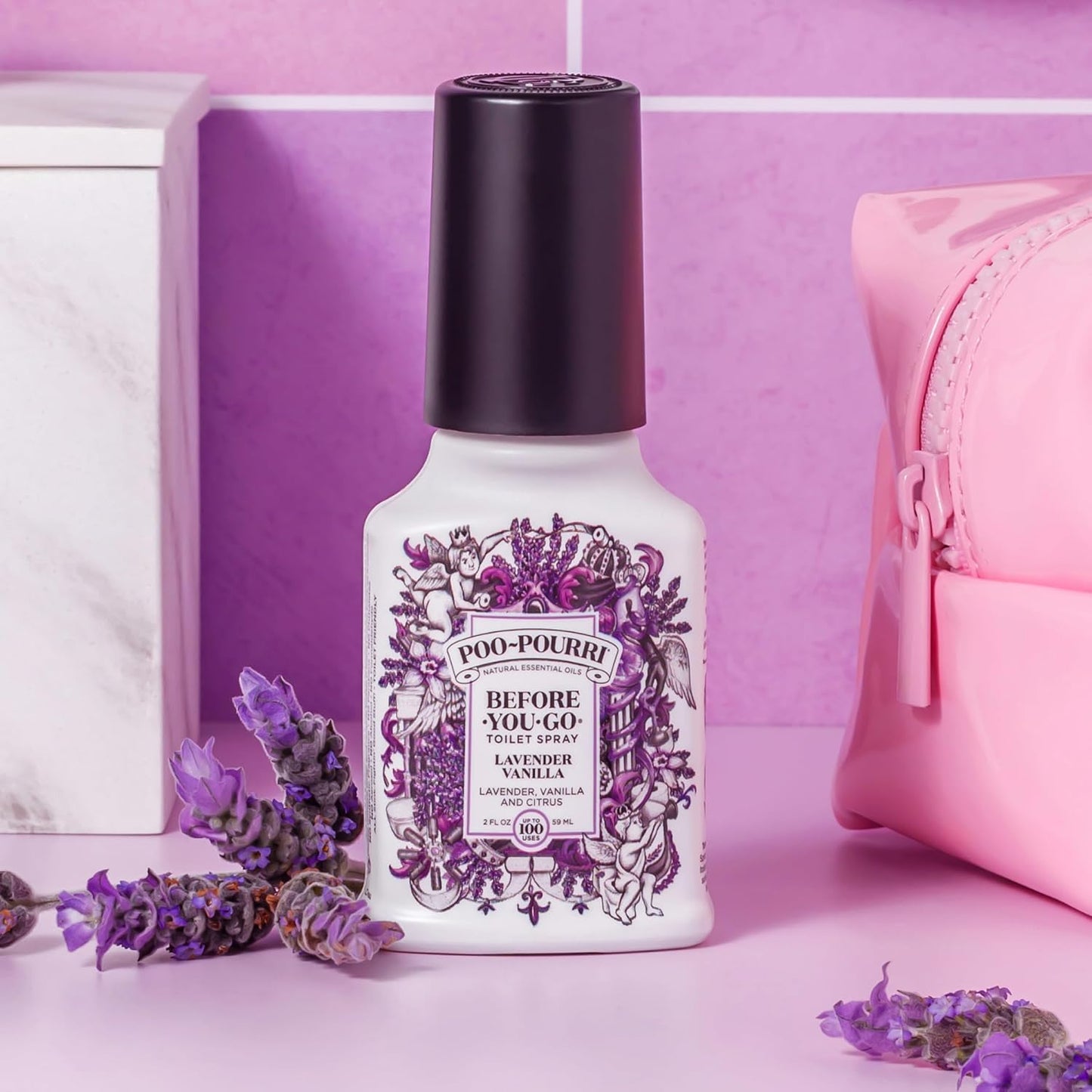 Poo-Pourri Pocket Toilet Spray - Beach Bum Scent | Travel Essential, 1 Fl Oz, TSA Approved, Up to 50 Uses