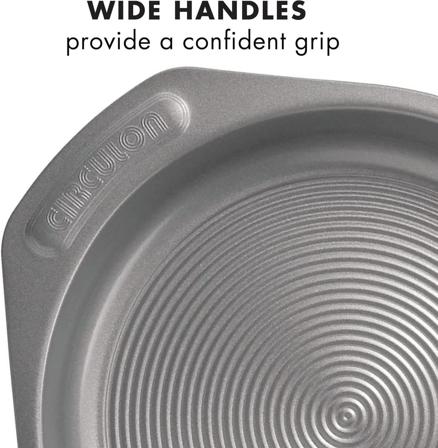 Circulon Total Nonstick Baking Pan with Lid, Rectangle 9 Inch x 13 Inch, Gray Nonstick Cake Pan
