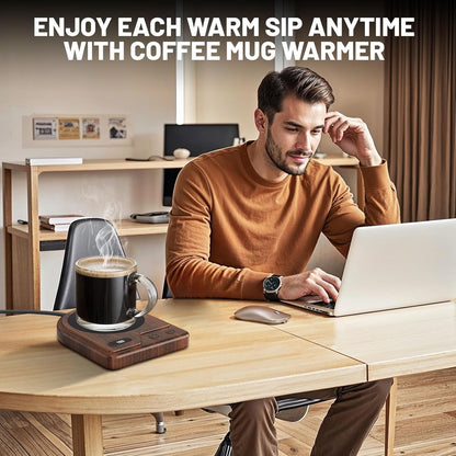3 Settings, 2-12 Mug Warmer, Coffee Mug Warmer with Adjustable Temperature Coffee Warmer Auto Shutoff, Digital Display