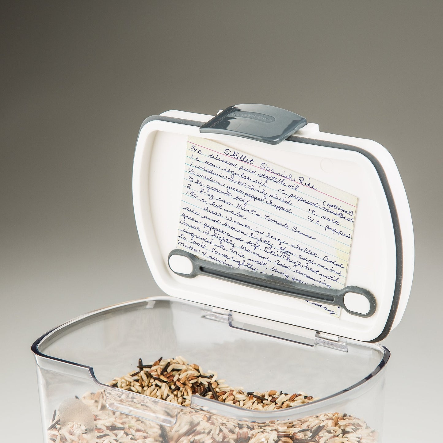 ProKeeper 2.5-Quart Grain Storage Container with Hinged Lid, Clear – BPA-Free, Airtight Seal, 5.5 x 7.65 x 7.25"