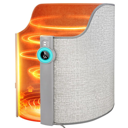 Under Desk Heater for Office & Home, Quiet Electric Foot/Leg Warmer with Heated Floor Mat, Personal Electric Panel Space Heater with Thermostat & Timer, Suitable for Birthday or Christmas Gifts