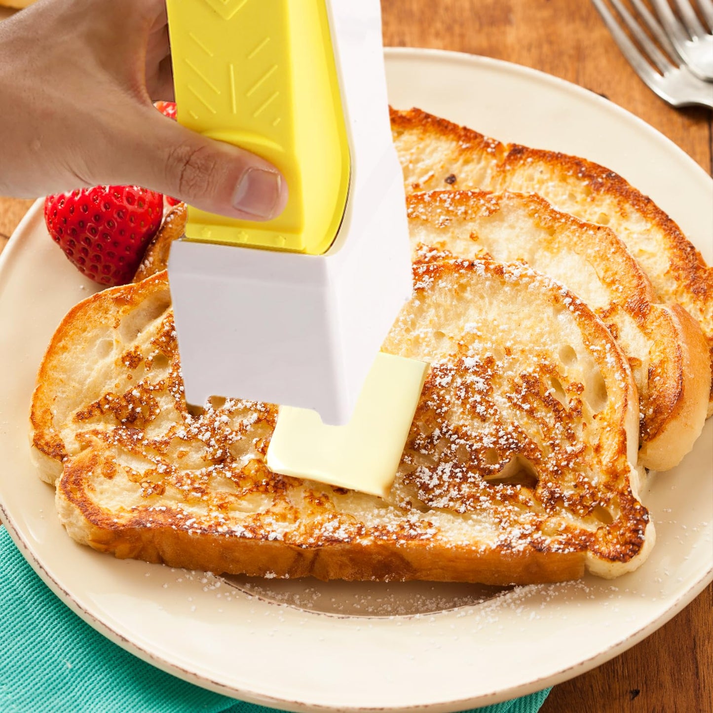 EPBRVV 2Pcs Butter Cutter, One Click Stick Butter Cutter Slicer Single Stick, Portable Butter Slicer, Cheese Splitter, Can Cut Butters Into Strips Or Cubes, for Bread, Cakes, Cookies
