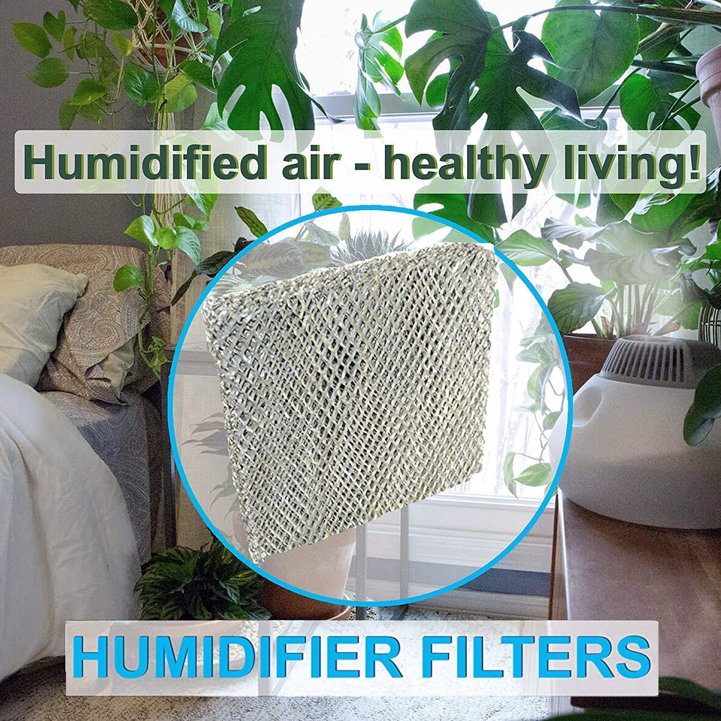HQRP 2-pack Water Filter compatible with Clean Comfort HE12 HE12A HE12M HE12MM Humidifiers, HEP-GA10 Replacement