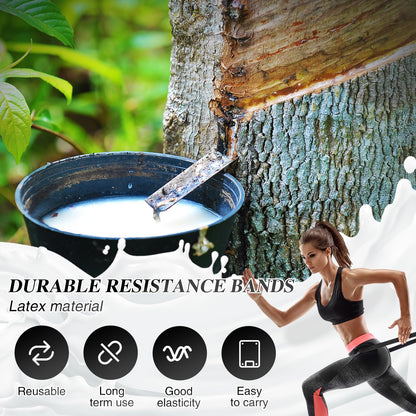 Resistance Bands Set, Pull Up Assistance Bands Pull Up Bands Exercise Bands for Men Women, Workout Bands for Working Out, Muscle Strength Training, Body Stretching