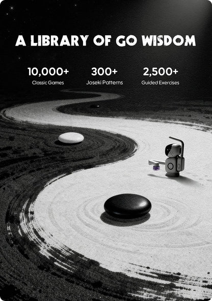 Sense Robot Go Professional – AI Smart Go Board with Robotic Arm, 23-Level AI for All Skill Levels, Apex Duel, Real-Time Game Review, Wi-Fi OTA Updates