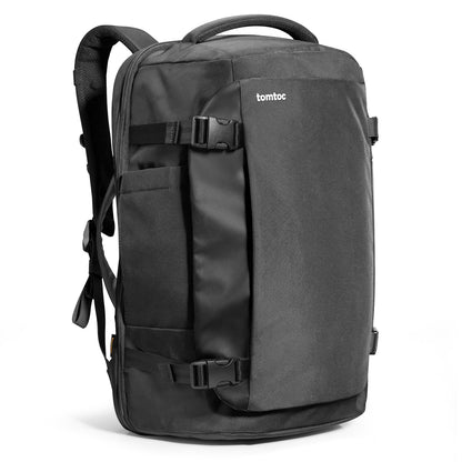 tomtoc Travel Backpack 40L, TSA Friendly Flight Approved Carry-on Luggage Hand Water-resistant Lightweight Business Rucksack, Durable Large Weekender Bag Daypack Fits 17.3 Inch Laptop, PFAS Free