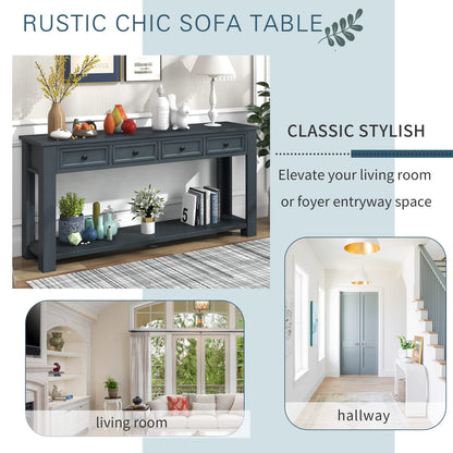 Console Table Sideboard with Storage and Bottom Shelf for Living Room, Kitchen, Entryway/Hallway