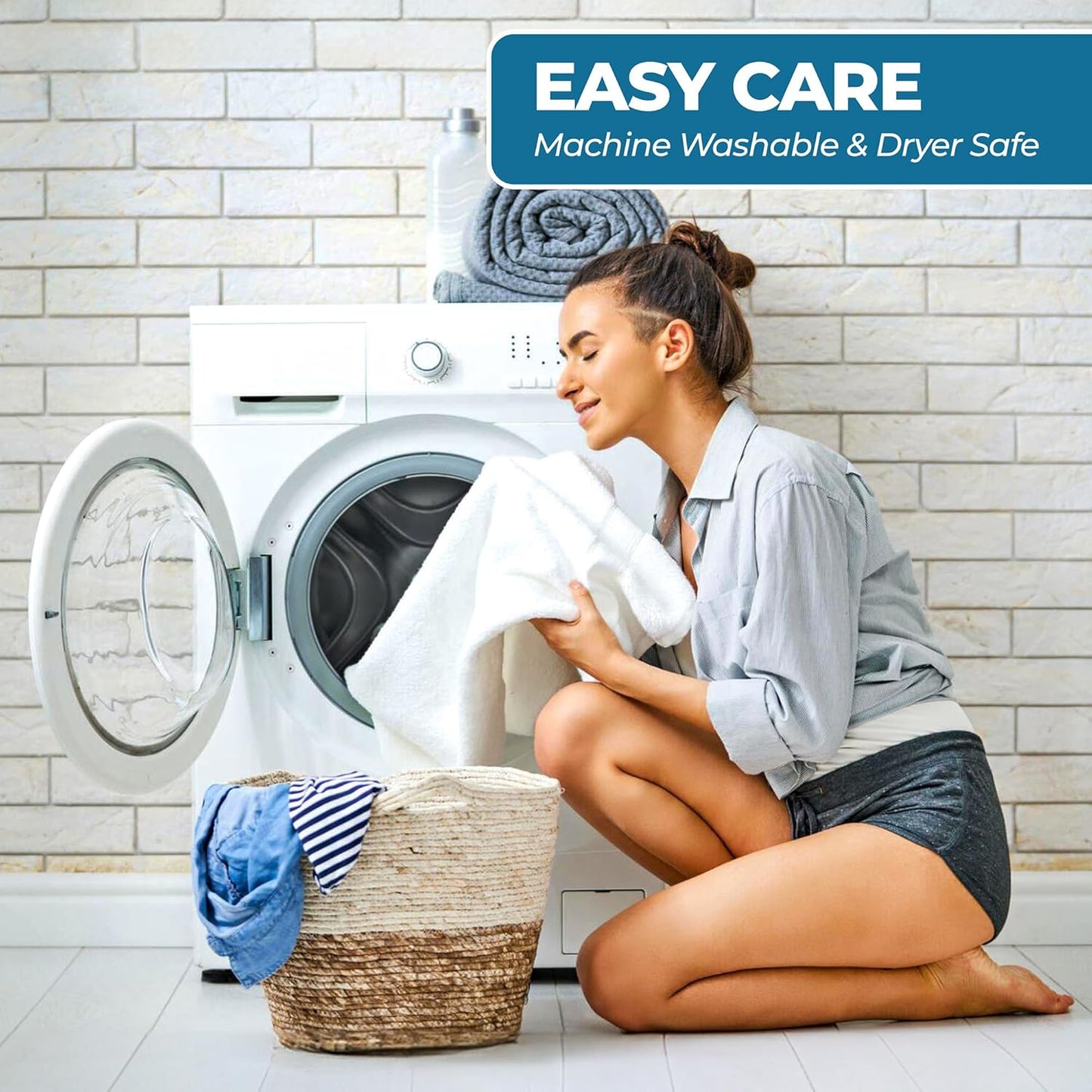 6-Piece Set, 2 2 2 Superior Ultra-Soft Cotton Towel Includes Bath Towels, Hand Towels, and Washcloths for Bathroom