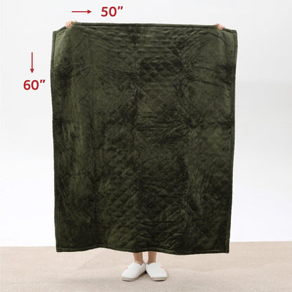 Sunbeam Electric Throw Royal Mink Sherpa Heated Blanket, 4 Heat Settings, 4-Hour Auto Shut-Off, Fast Heating, Luxurious and Ultra Comfy, Night Fog Color, 50" x 60"