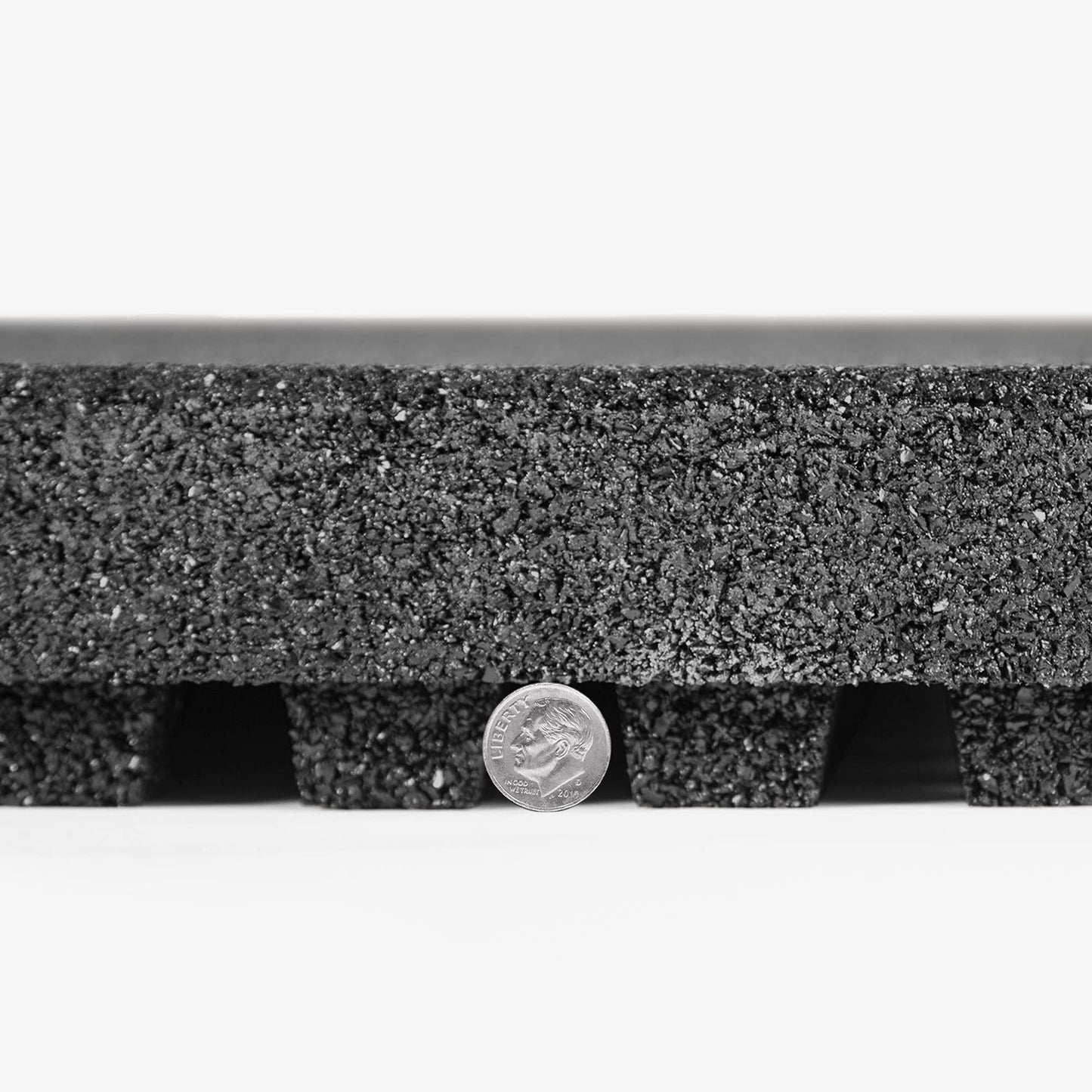 IncStores 2.5 Inch Thick Jamboree Rubber Interlocking Floor 2' x 2' Tiles | Heavy Duty Rubber Outdoor Tiles to Build Better Playgrounds at Homes, Schools, and Daycares | Gray, 75 Tiles