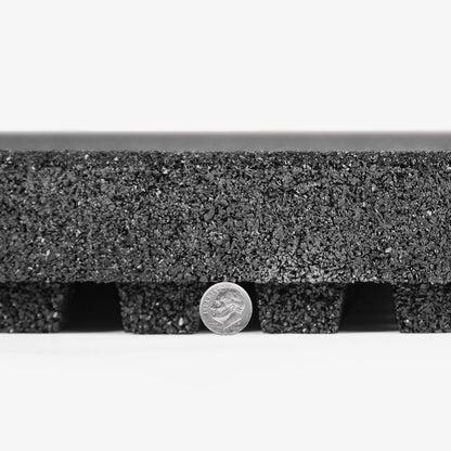 IncStores 2.5 Inch Thick Jamboree Rubber Interlocking Floor 2' x 2' Tiles | Heavy Duty Rubber Outdoor Tiles to Build Better Playgrounds at Homes, Schools, and Daycares | Gray, 75 Tiles