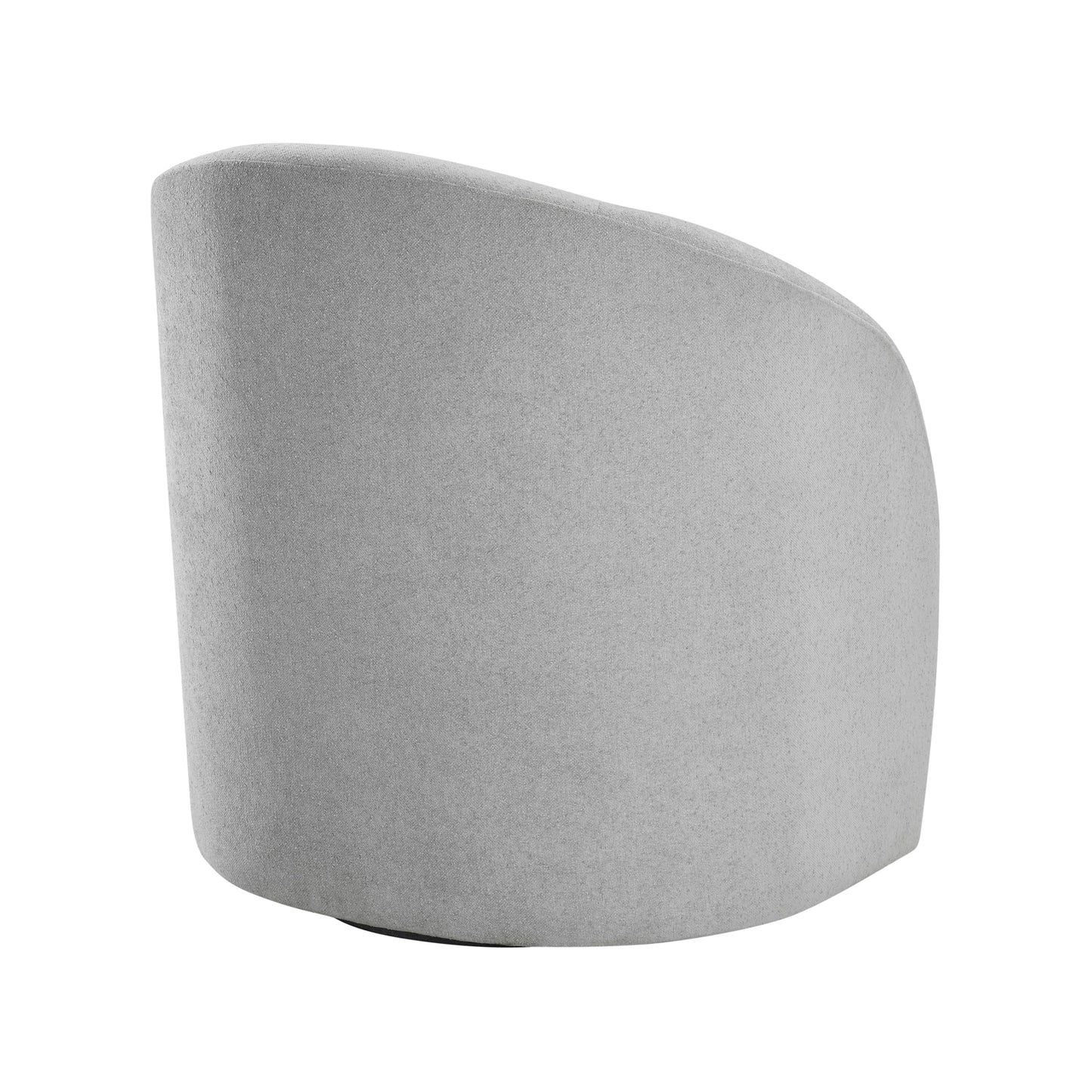 Lexicon 360 Degree Swivel Accent Chair, Boucle Fabric Arm Chair with Metal Swivel Base and Sloped Arms for Living Room/Bedroom/Office, Light Gray