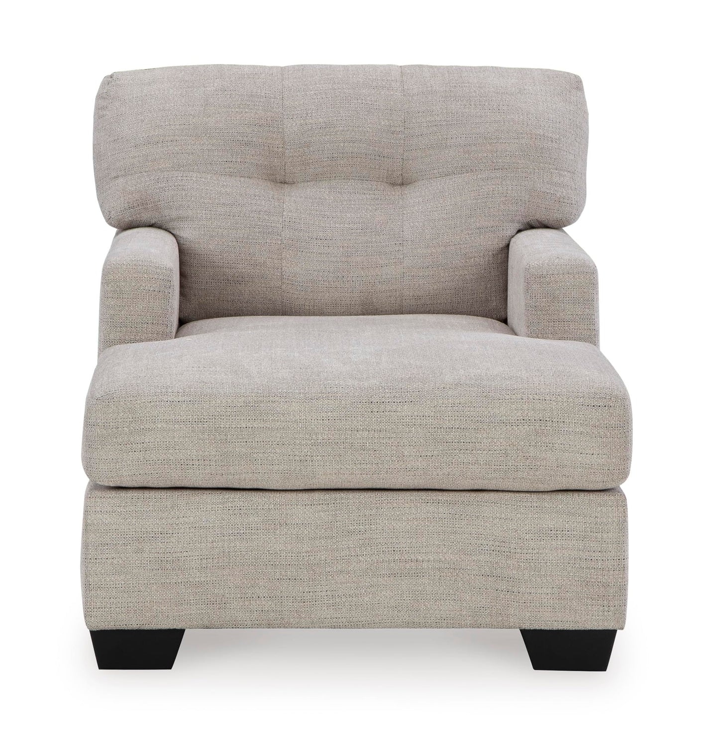 Signature Design by Ashley Mahoney Contemporary Tufted Upholstered Chaise, Beige