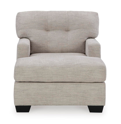 Signature Design by Ashley Mahoney Contemporary Tufted Upholstered Chaise, Beige