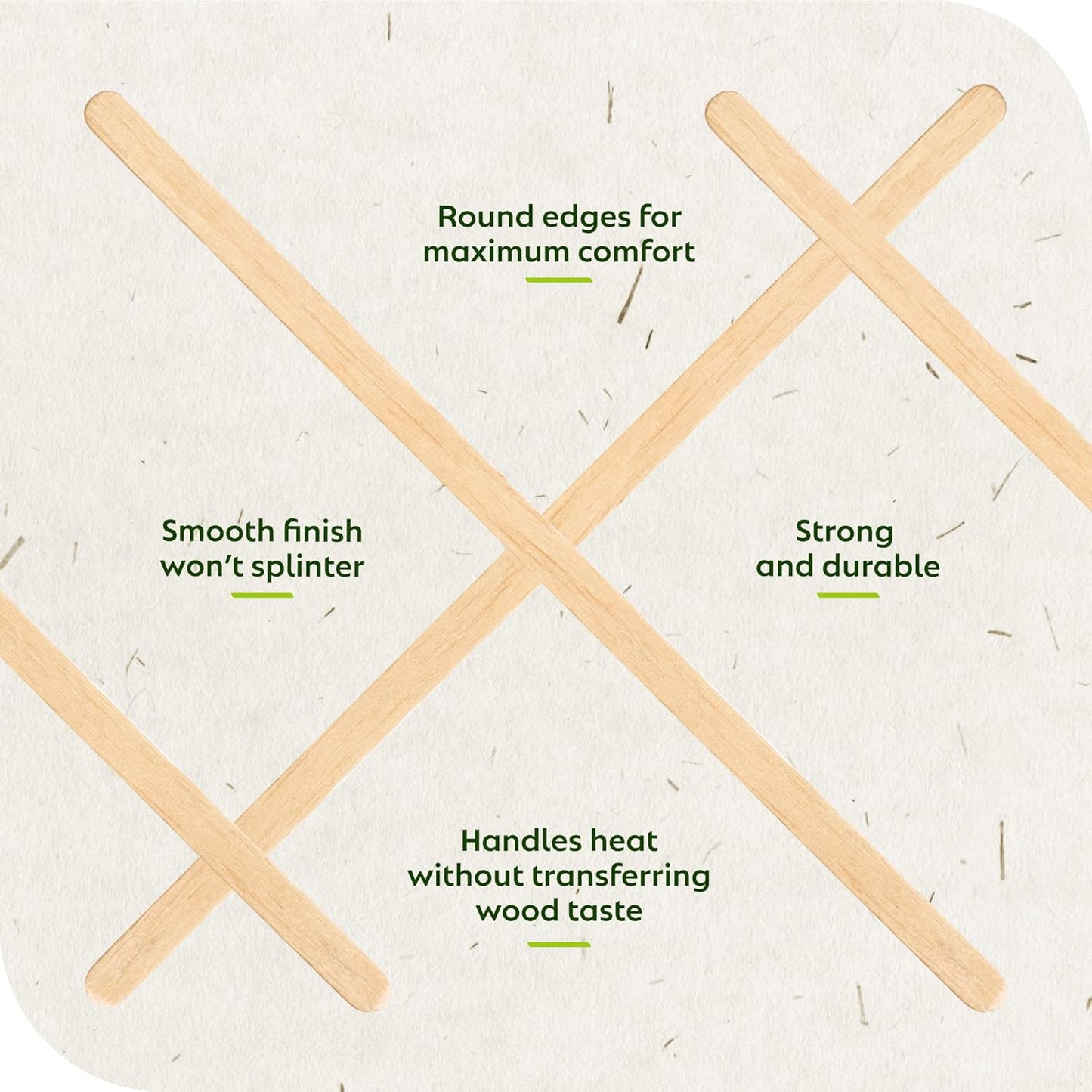 Birch Wood Coffee/Beverage Stirrers 7" (1000 Pack) Eco-Friendly for Your Coffee Nook