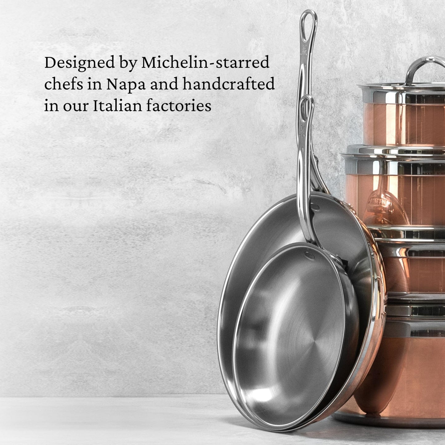 Hestan - CopperBond Collection - 100% Pure Copper Frying Pan, Induction Cooktop Compatible, 8.5-Inch