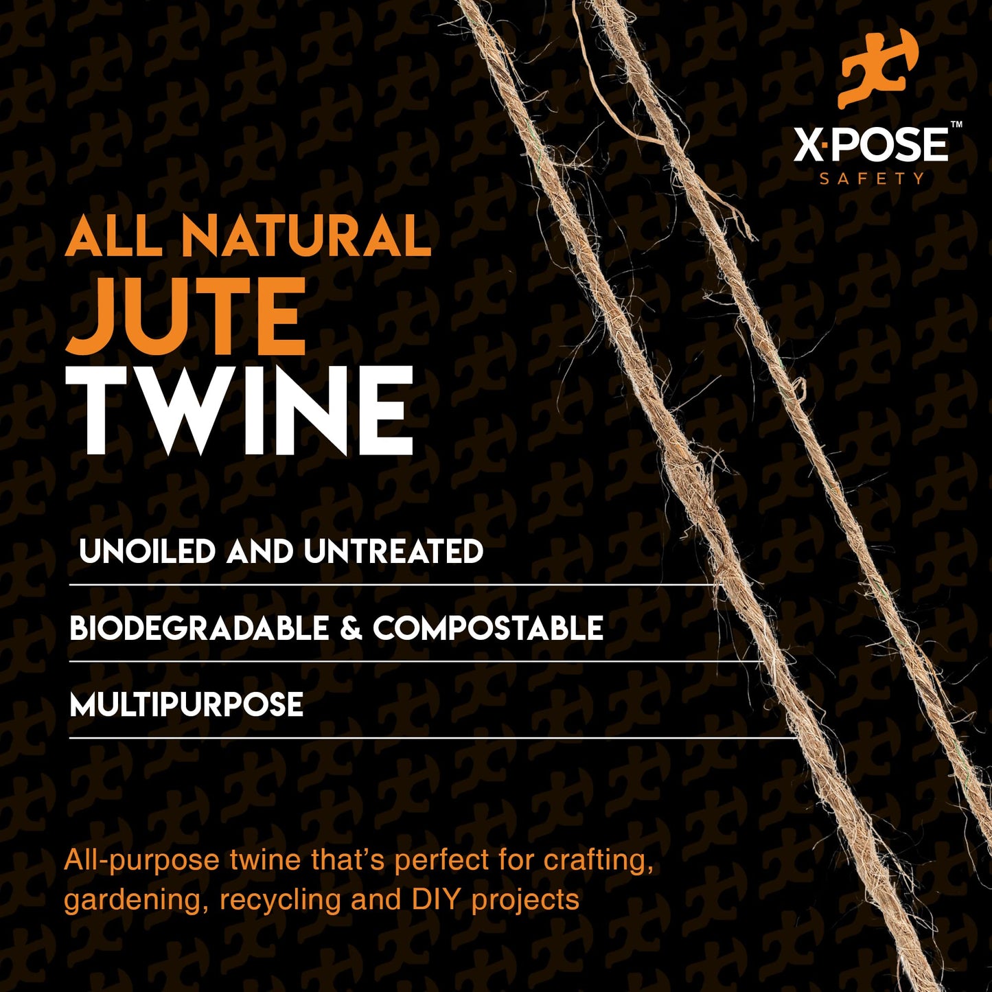 Jute Twine - 3 Ply Brown Roll 243 Feet Natural Jute String for Crafts, Packaging, Wrapping, Decorative Rope Cord for Hanging Ornaments (6 Packs)