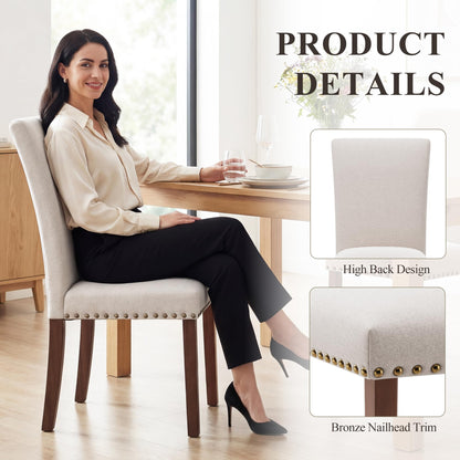 COLAMY Upholstered Dining Chairs Set of 4