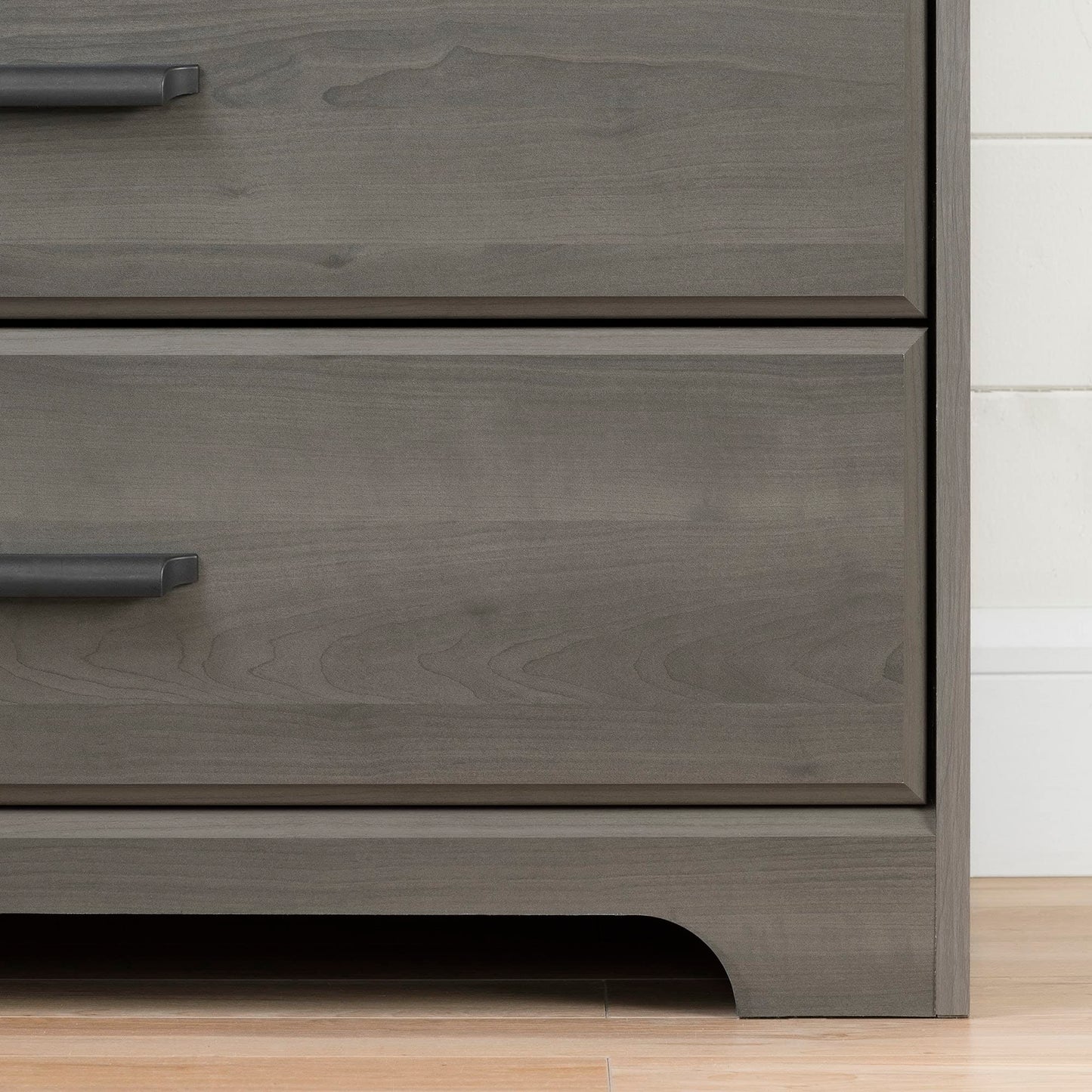 South Shore Versa 8-Drawer Double Dresser Gray Maple, Traditional