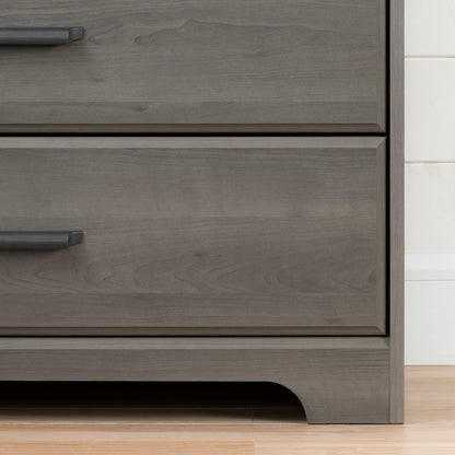 South Shore Versa 8-Drawer Double Dresser Gray Maple, Traditional