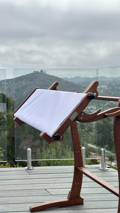 W-Stands Frame Set-3 for Cross Stitching with Side Bars and Scroll Rods (12", 23.75", 35.5") - Premium Wooden Frames for Embroidery and Needlework