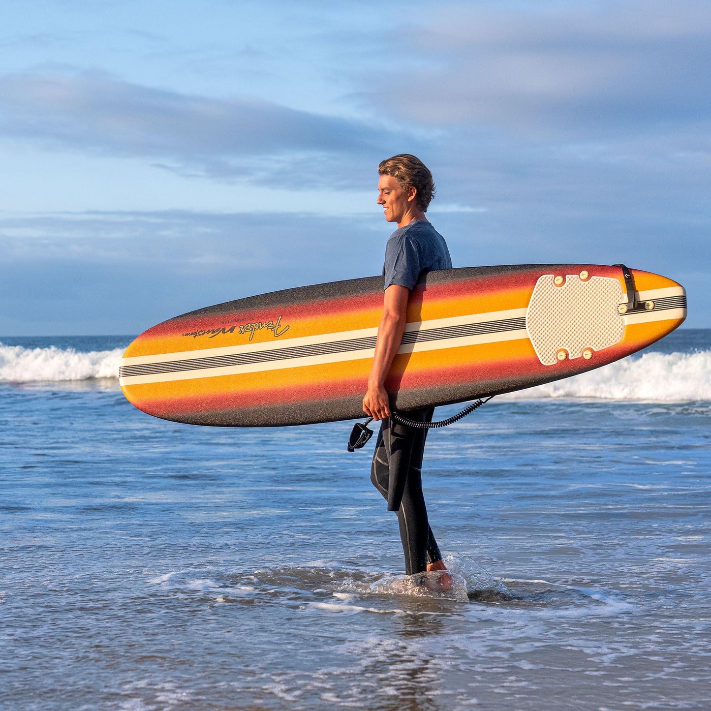 Fender x Wavestorm Collaboration 8ft Surfboard - Foam Constructed with Accessories