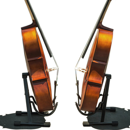 Paititi PTTCE101T Ebony Fitted Oil Finish Wood 4/4 Cello with Soft Case, Bow, Rosin, Stopper and Mute