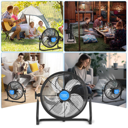 Feltar 16in Portable Solar Fan