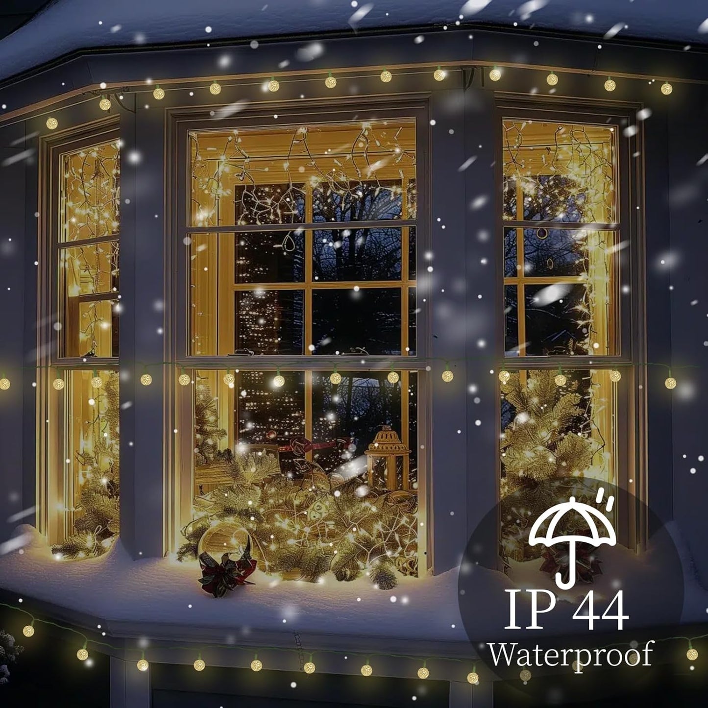 G3, 100 8 (G3-100LED-Solar-Warm Anycosy Christmas String Lights LEDs Globe Solar Operated Strings Lights Warm White