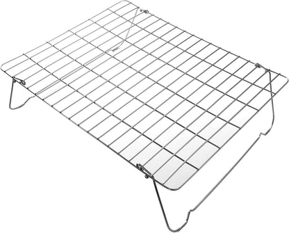Brod & Taylor Accessory Shelf with Folding Legs, Stainless Steel for Folding Proofer & Slow Cooker