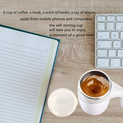 TXLOOK Automatic Magnetic Stirring Coffee Mug, Rotating Home Office Travel Mixing Cup，Funny Electric Stainless Steel Self Mixing Coffee Tumbler, Suitable for Coffee, Milk, Cocoa and Other Beverages……