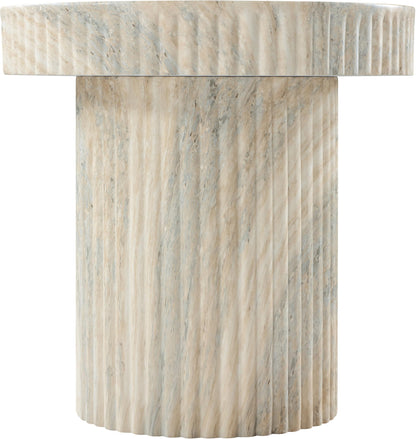 Meridian Furniture Legatto Travertine Indoor/Outdoor Concrete End Table