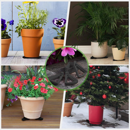 24PCS Plant Pot Feet for Outdoor Planters, Invisible Flower Pot Risers Toes,Indoor Secure Compressive Environmental