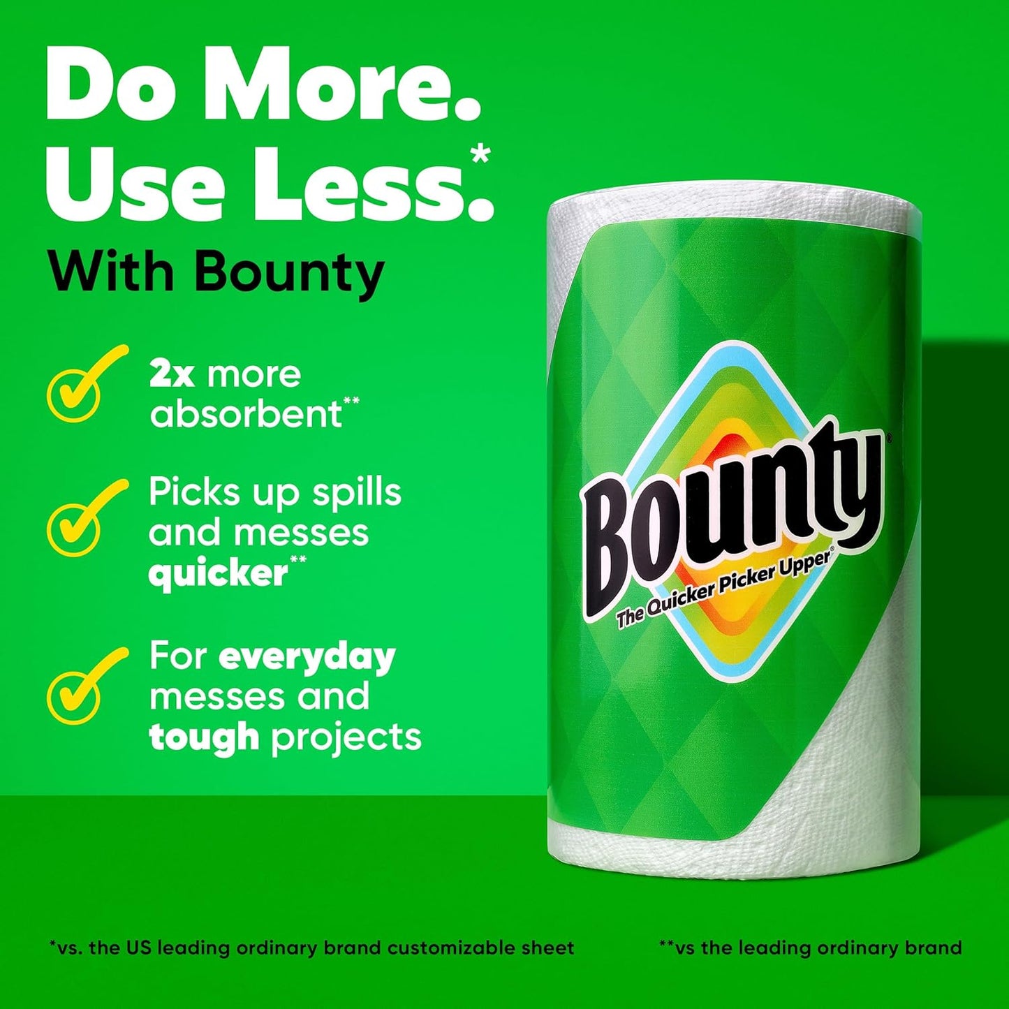 Bounty Select-A-Size Paper Towels - White, 2 Triple Rolls for Ultimate Absorbency